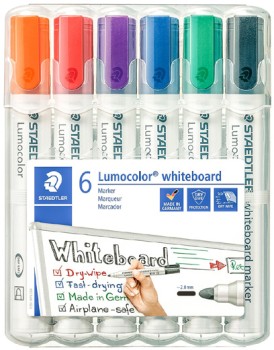 Staedtler+Lumocolor+Whiteboard+Markers+6+Pack