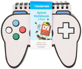 Studymate+Gamer+A6+Notebooks+60+Page+3+Pack