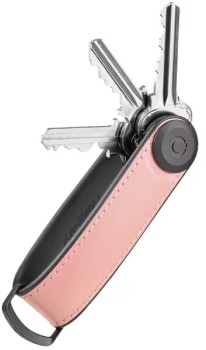 Orbitkey+Hybrid+Leather+Key+Organiser+-+Pink