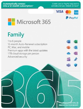 Microsoft-Office-365-Family-Software on sale