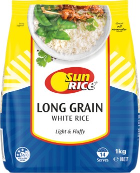 SunRice-Long-Grain-White-Rice-1kg on sale