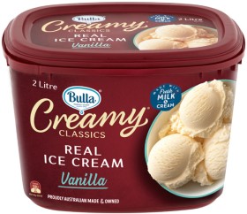 Bulla+Creamy+Classics+Ice+Cream+2+Litre+Selected+Varieties