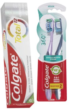 Colgate+Total+Premium%2C+Sensitive+or+Optic+White+Toothpaste+110-200g%2C+Optic+White+Mouthwash+500mL%2C+360%26deg%3B%2C+Sonic+Kids%2C+MaxWhite+or+SlimSoft+Advanced+Toothbrush+1-3+Pack+Selected+Varieties%2A%2A