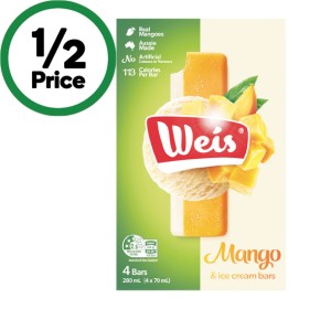 Weis+Ice+Cream+Bars+264-280ml+Pk+4-6+%26ndash%3B+From+the+Freezer