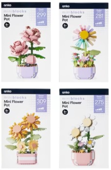 Mini-Blocks-Flower-Series-Mini-Flower-Pot-Playset-Assorted on sale