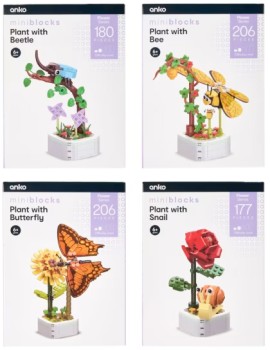 Mini+Blocks+Flower+Series%3A+Plant+with+Insect+-+Assorted