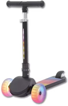 Light-Up-Tri-Scooter-Black on sale