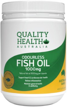 Quality+Health+Odourless+Fish+Oil+1000mg+400+Capsules