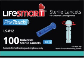 LifeSmart+FineTouch+Universal+Sterile+Lancets+100+Pack