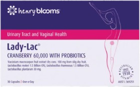 Henry+Blooms+Lady-Lac+Cranberry+60000+with+Probiotics+30+capsules