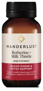 NEW+Wanderlust+Berberine+%2B+Milk+Thistle+120+Capsules