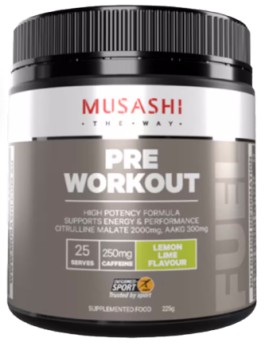 Musashi+Pre+Workout+Lemon+Lime+Flavour+225g