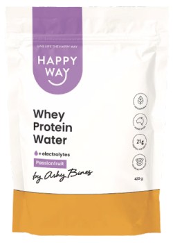 Happy+Way+Ashy+Bines+Whey+Protein+Water+Powder+Passionfruit+420g