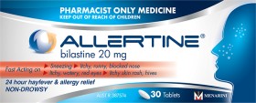 Allertine+Bilastine+%2820mg%29+30+Tablets