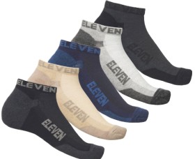 ELEVEN-Bamboo-Ankle-Socks-5-Pack-Multi-Colours on sale