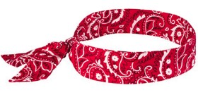 Ergodyne-Cooling-Bandana-Red-Western on sale