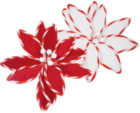 Poinsettia-Clip-Candy-Stripe-30cm on sale