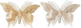 Matt+Metallic+Butterfly+Clip+2+Pack+Assorted