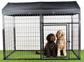 Pet+Pen+Cage+with+Canvas+Cover+137x84x170cm