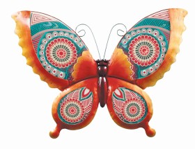 Metal+Wall+Decor+Butterfly+46cm