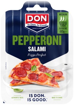 Don-Sliced-Pepperoni-Salami-100g on sale