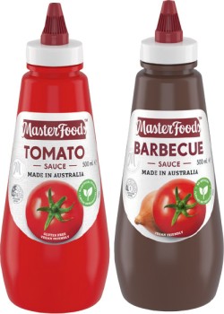 MasterFoods+Squeezy+Sauce+475-500mL+Selected+Varieties