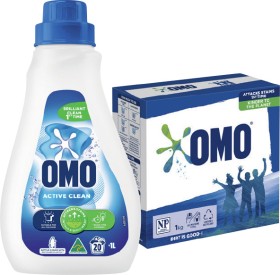 OMO+Laundry+Liquid+1+Litre+or+Powder+1kg+Selected+Varieties