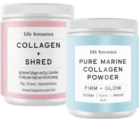 Life+Botanics+Pure+Marine+Collagen+Powder+Unflavoured+or+Collagen+%2B+Shred+Powder+150g%5E