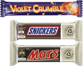 Mars+Chocolate+Bar+30g-56g+or+Violet+Crumble+Chocolate+Bar+50g