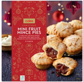 Coles+Christmas+Mini+Fruit+Mince+Pies+9+Pack+243g