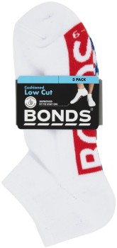 Bonds+Men%26%23039%3Bs+Logo+Low+Cut+Socks+3+Pack