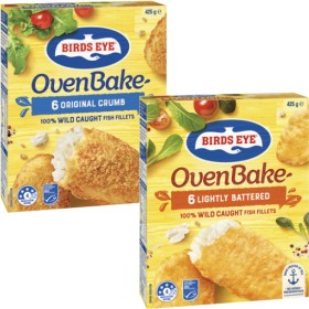 Birds-Eye-Oven-Bake-Fish-Fillets-425g on sale