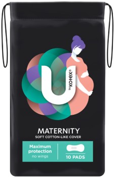 U+by+Kotex+Maternity+Pads+No+Wings+10+Pack