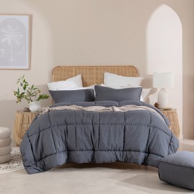 Snoozi+Cube+Charcoal+Comforter+Set+by+Essentials