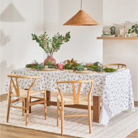 Holly+Christmas+Table+Cloth+Rectangle+by+Habitat