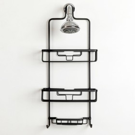 Riley+Black+Shower+Caddy+by+Habitat