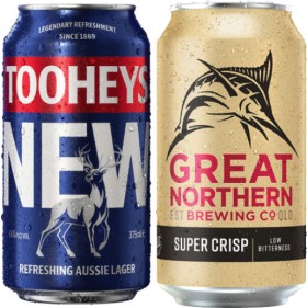 Tooheys-New-or-Great-Northern-Super-Crisp-30-Can-Block on sale