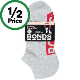 Bonds+Women%26rsquo%3Bs+Logo+Low+Cut+Socks+Assorted+Pk+3