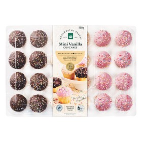 Woolworths+Mini+Iced+Cupcakes+with+Sprinkles+Pk+24