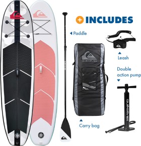 Quiksilver-Camo-or-Pink-Inflatable-Stand-Up-Paddle-Boards on sale