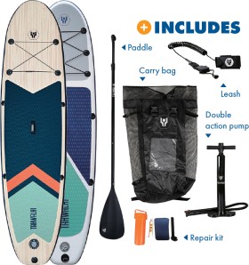 Tahwalhi-Coral-Shores-or-Turquoise-Bay-106-Inflatable-Stand-Up-Paddle-Board on sale