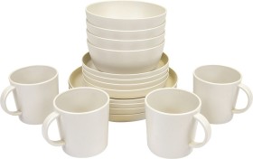 Earth-by-Wanderer-Recycled-Materials-16-Piece-Dinner-Set on sale