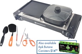 Campmaster-Butane-Combo-Stove on sale