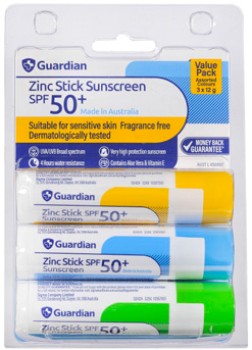 Guardian-Zinc-Stick-Sunscreen-SPF-50-3-x-12g on sale