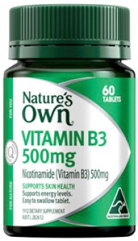 Nature%26rsquo%3Bs+Own+Vitamin+B3+500mg+60+Tablets