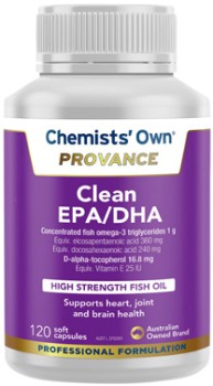 Chemists%26rsquo%3B+Own+Provance+Clean+EPA%2FDHA+High+Strength+Fish+Oil+120+Capsules