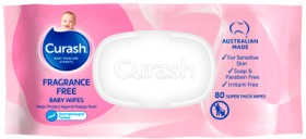 Curash-Fragrance-Free-Baby-Wipes-80-Pack on sale