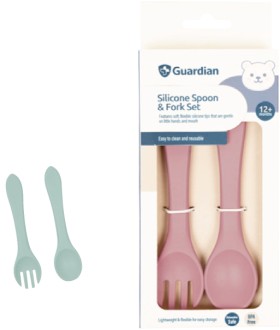 Guardian+Silicone+Spoon+%26amp%3B+Fork+Set+Dusty+Berry