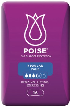 Poise-Regular-Pads-16-Pack on sale