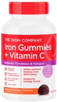 The+Iron+Company+Iron+%2B+Vitamin+C+Orange+Flavour+30+Gummies